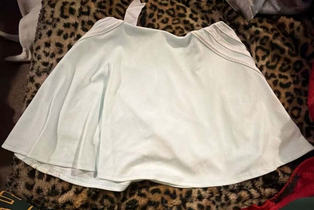 Adidas Athletic Skort Size L (14) Light Blue Tennis Skirt